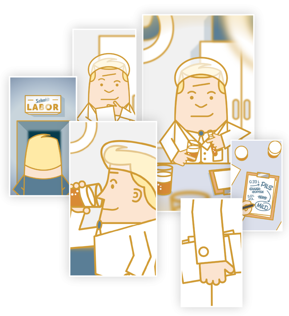 Web Collage aus den Storys der Neuen Pilsrezeptur KAmpagne